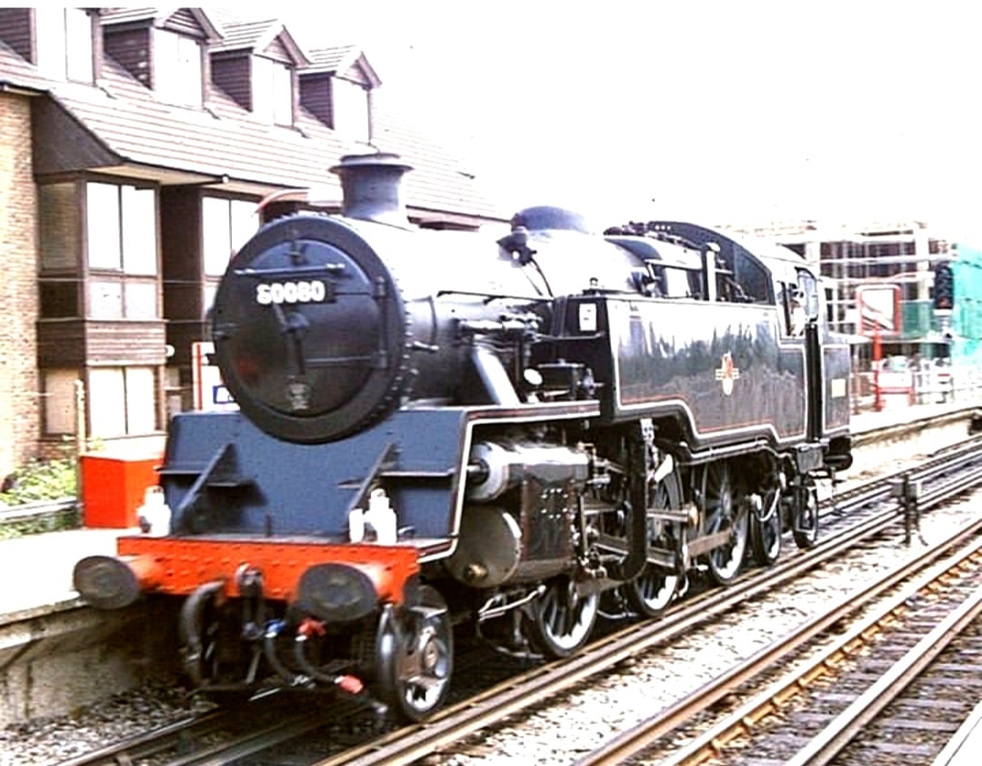LIVE - BR Standard 4 Tank No. 80080 at Amersham in July 1990. Photo by ...