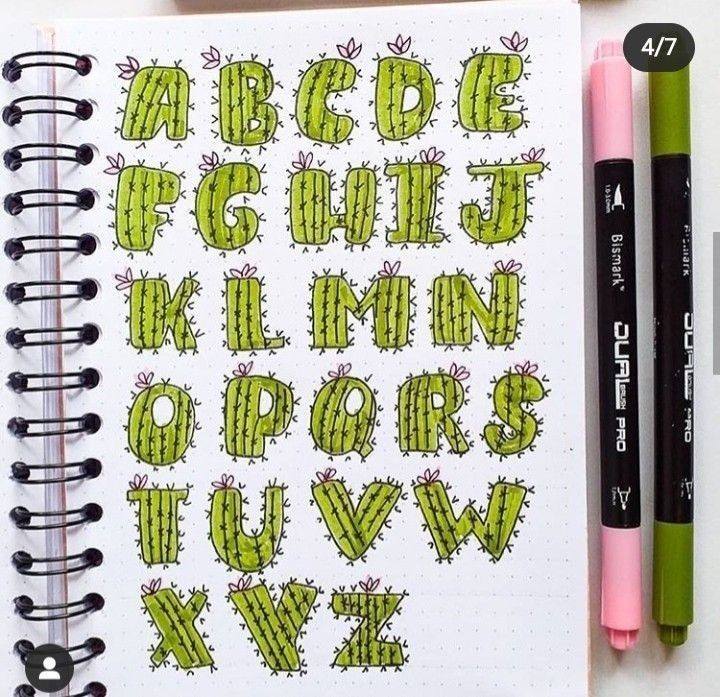 Letras coloridas y fáciles del... - El Rincón del Dibujo