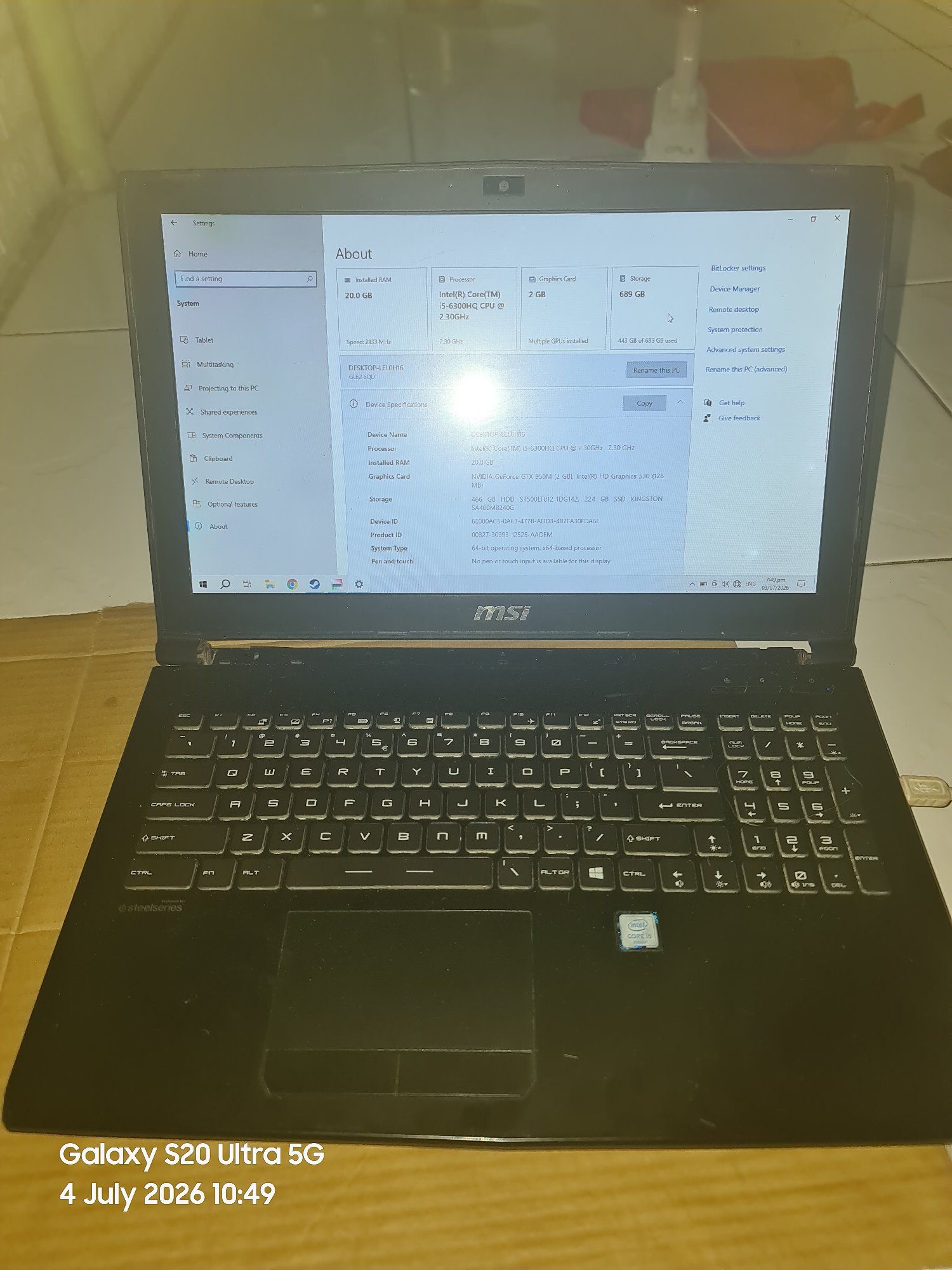 MSI GL62 6QD laptop for sale | Quezon City, Metro Manila