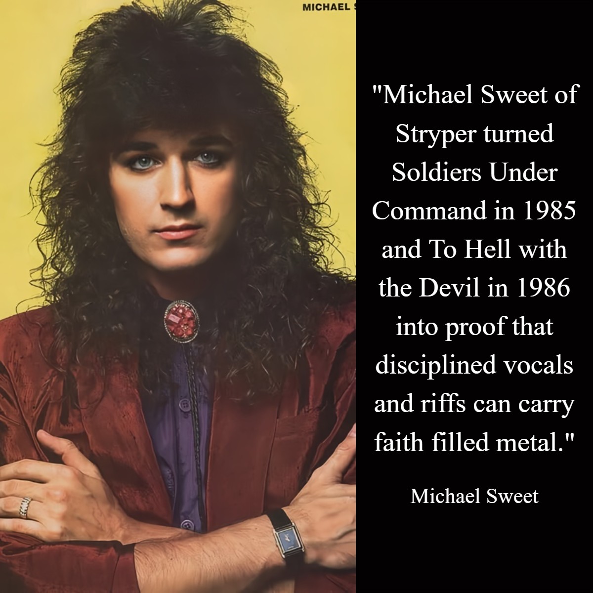 Michael Sweet's impact on faith-filled metal with Stryper