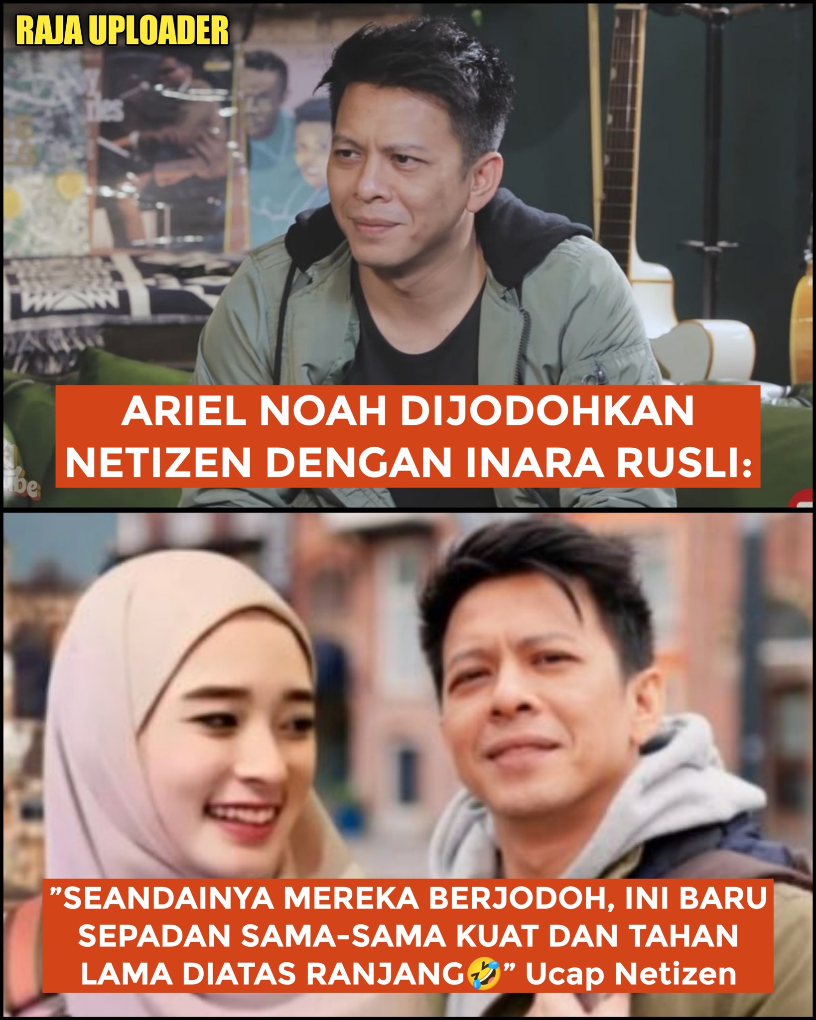 Raja - Dua nama besar yang kini lajang. Ariel Noah dan Inara Rusli ...