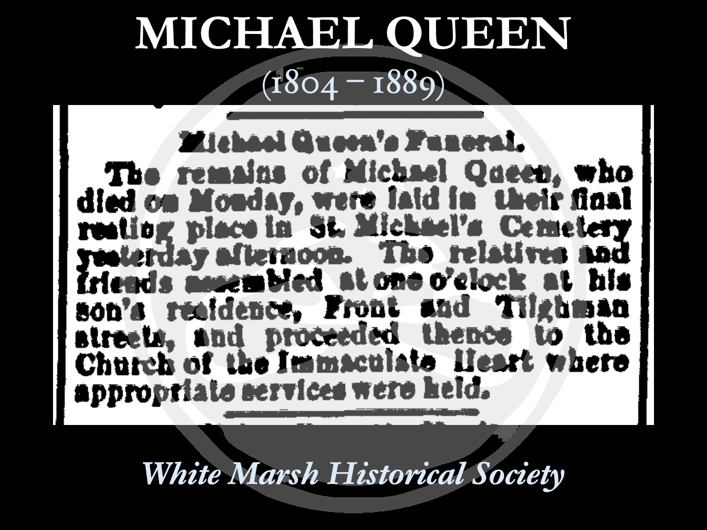 White Marsh Historical Society | Facebook