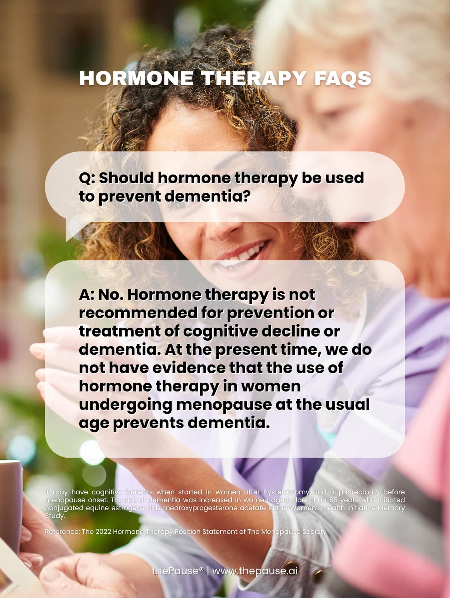 The Pause - Hormone therapy and dementia remains one of the most common ...