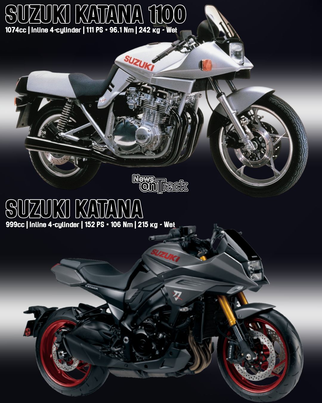 The Suzuki Katana nameplate bridges two entirely different worlds