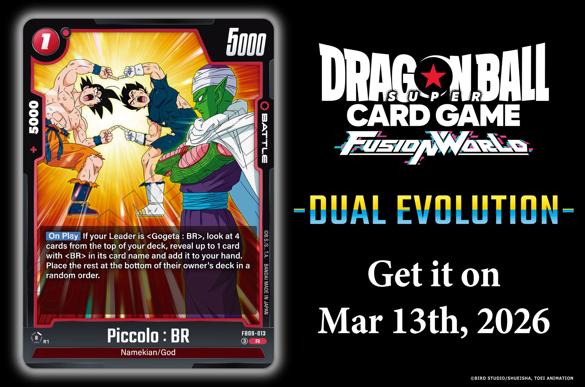 FB09 Card Reveals] Today we're revealing the Battle Card Piccolo
