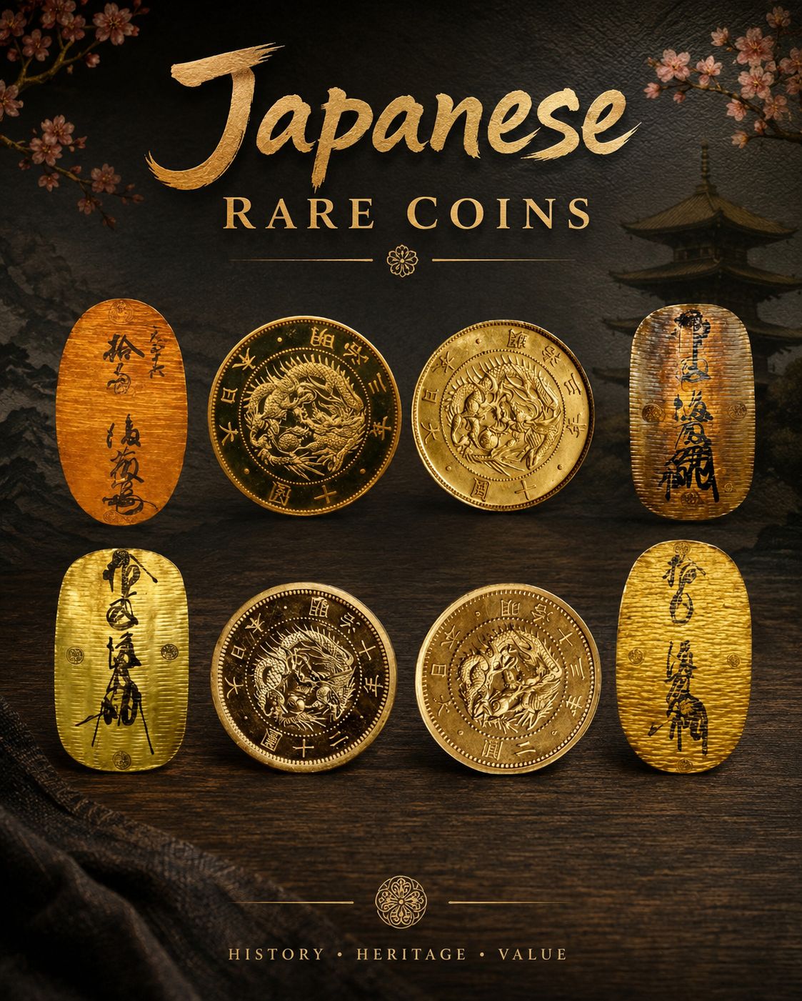 Japan's 6 Coins💴 #japanmoney #japan #japancoins #japanesewords