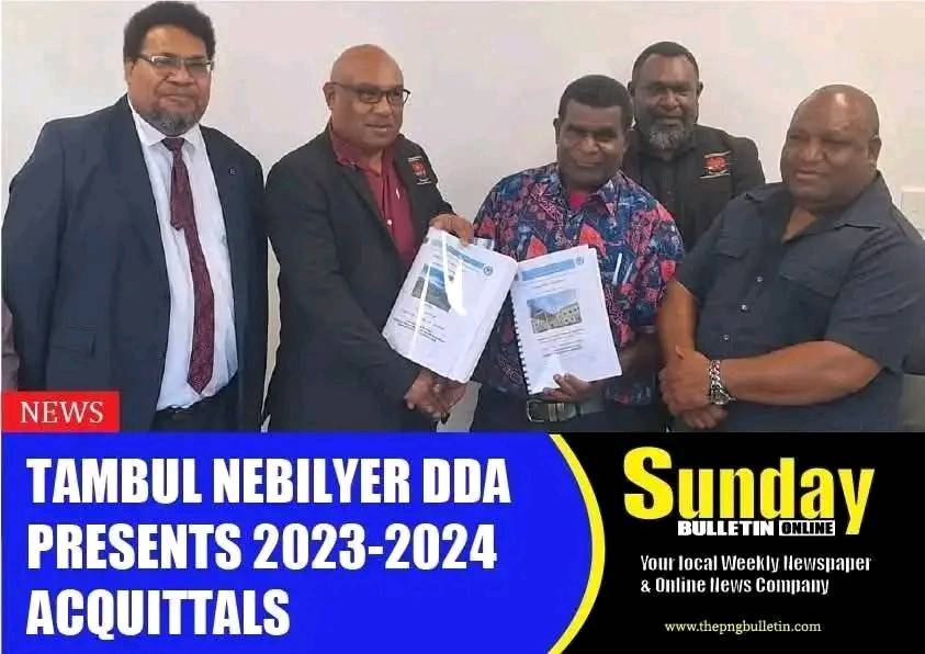 TAMBUL Nebilyer District Development Authority (DDA) has presented its 2023 to 2024 acquittals to the Department of Implementation and Rural Development (DIRD). Read more: https://thepngbulletin.com/news/tambul- nebilyer-dda-presents-2023-2024 