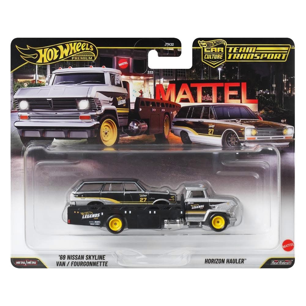 Hot Wheels 69 Nissan Skyline Van Team Transport