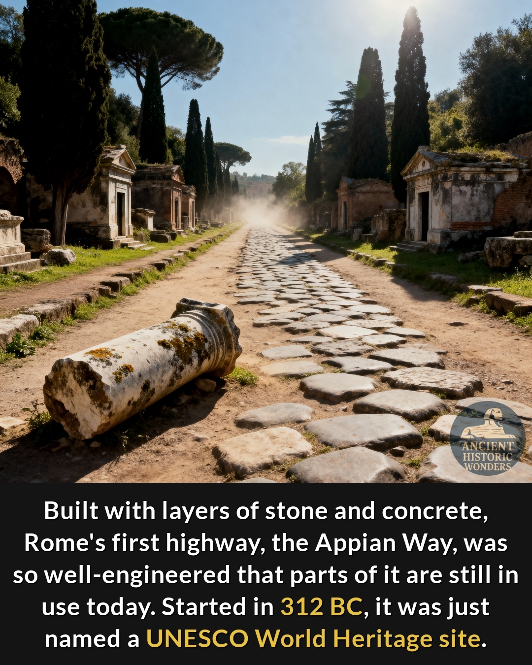 Ancient - The Appian Way, Rome's first great road, was just named a ...