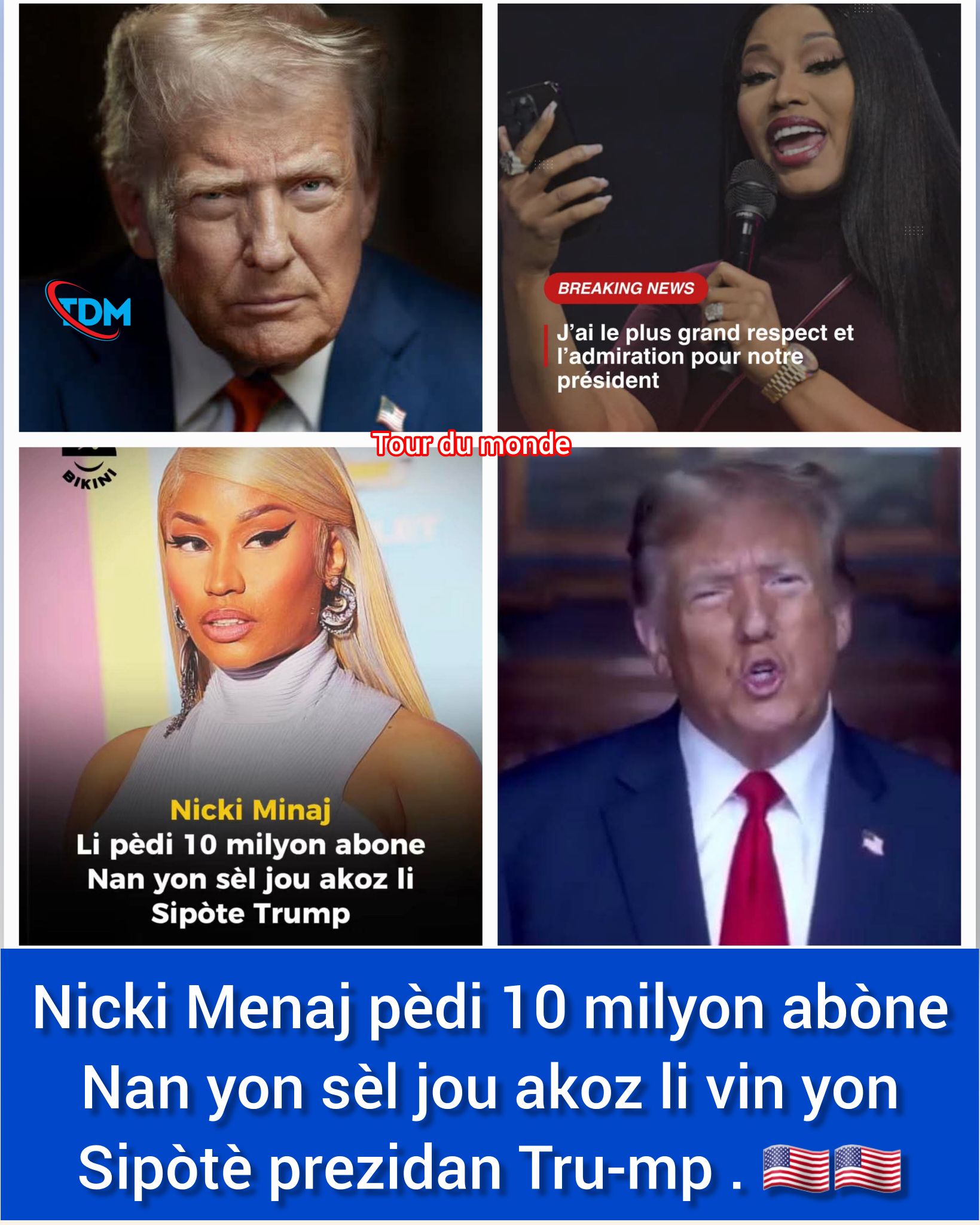 Tour - 🚨Li pèdi plis ke 10 milyon moun sou rezo sosyal paske li ap ...