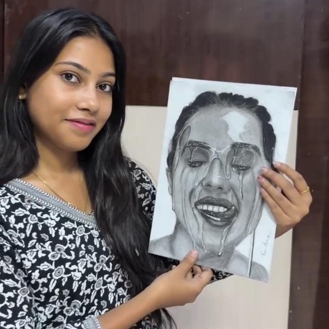 Pov:jab ghar me artist bahu aajye😂😂😂🤡🤡#viral #art #reel #memes #funny ...