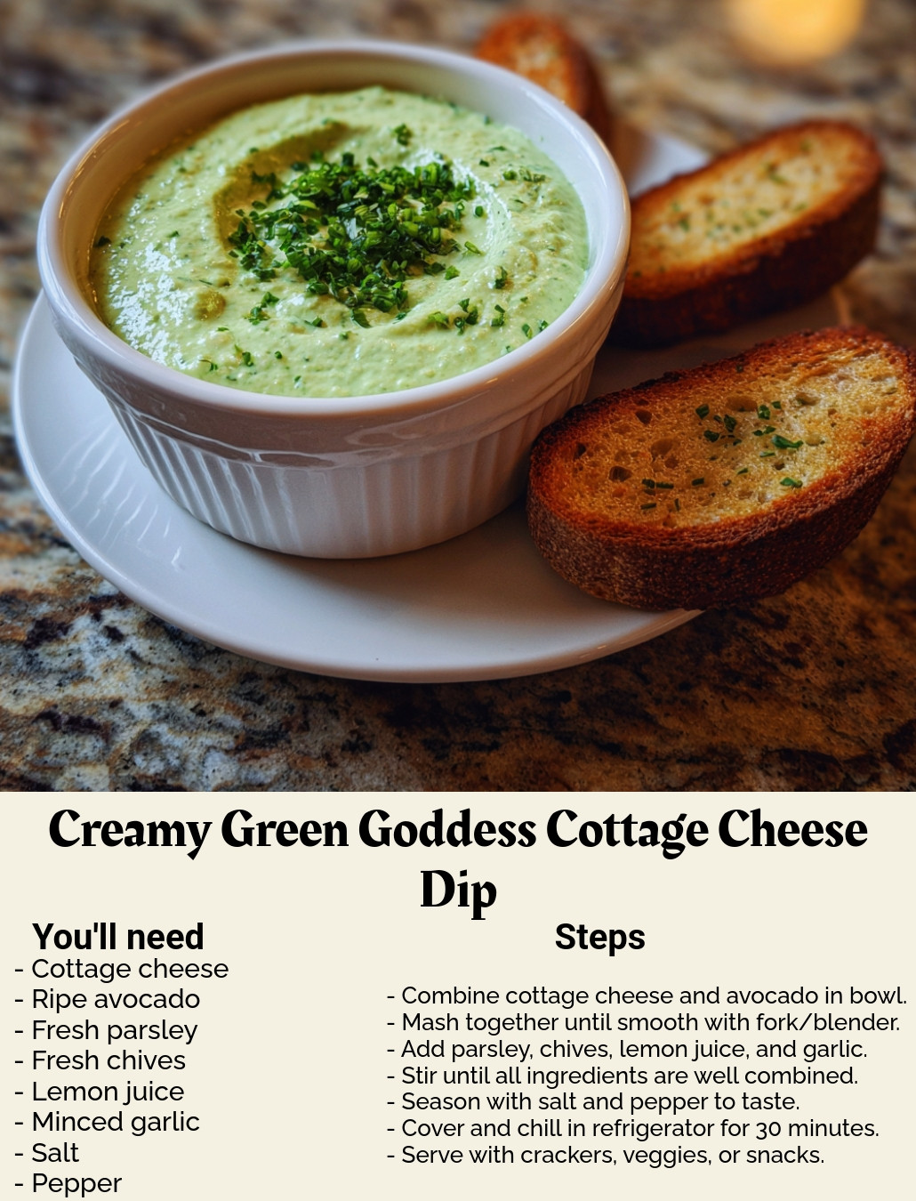 green goddess dressing with cottage cheese 🥬 Store-bought green goddess is mostly mayo and oil. This one is mostly cottage cheese, which means it comes out creamy and tangy a real hit Summer 26 Sample Sale