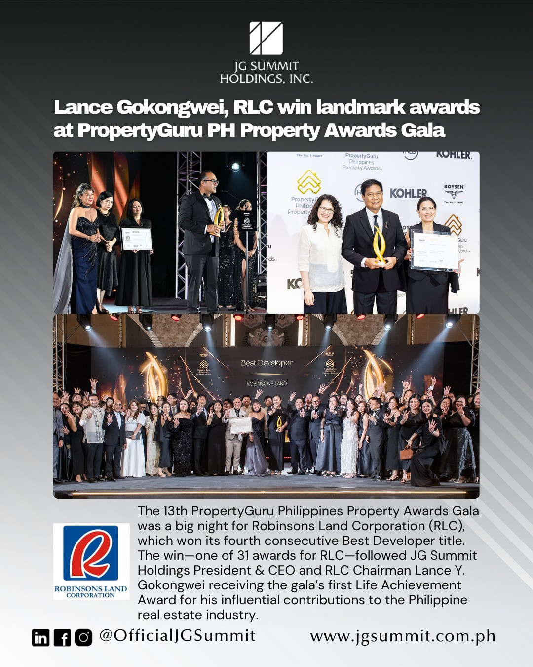 JG - The 13th annual PropertyGuru Philippines Property Awards Gala was ...