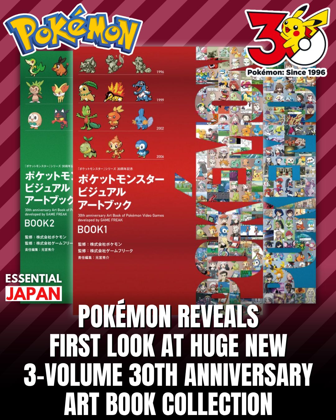 Pokemon reveals 30th anniversary art book collection