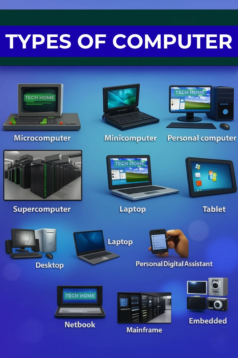 Tech - Types of Computer 🖥️💻 #Computer #Types #computertraining # ...