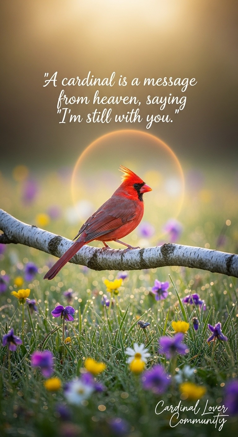 Cardinal - A cardinal is a message from heaven, saying ‘I’m still with ...