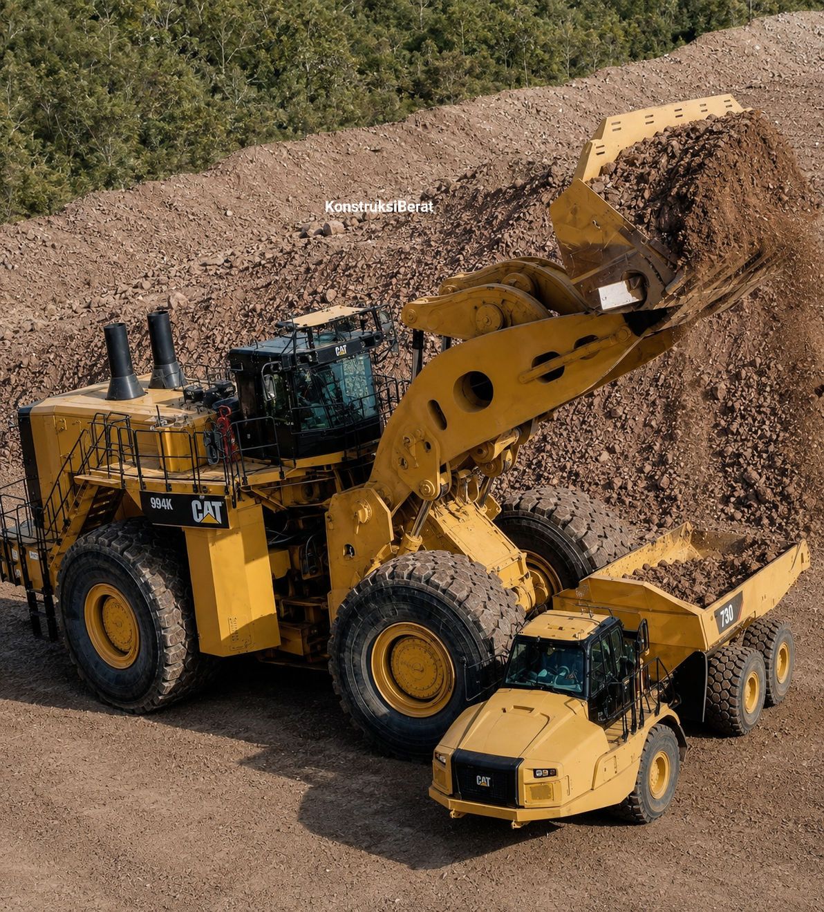 CAT 994K Wheel Loader specifications and mining capabilities