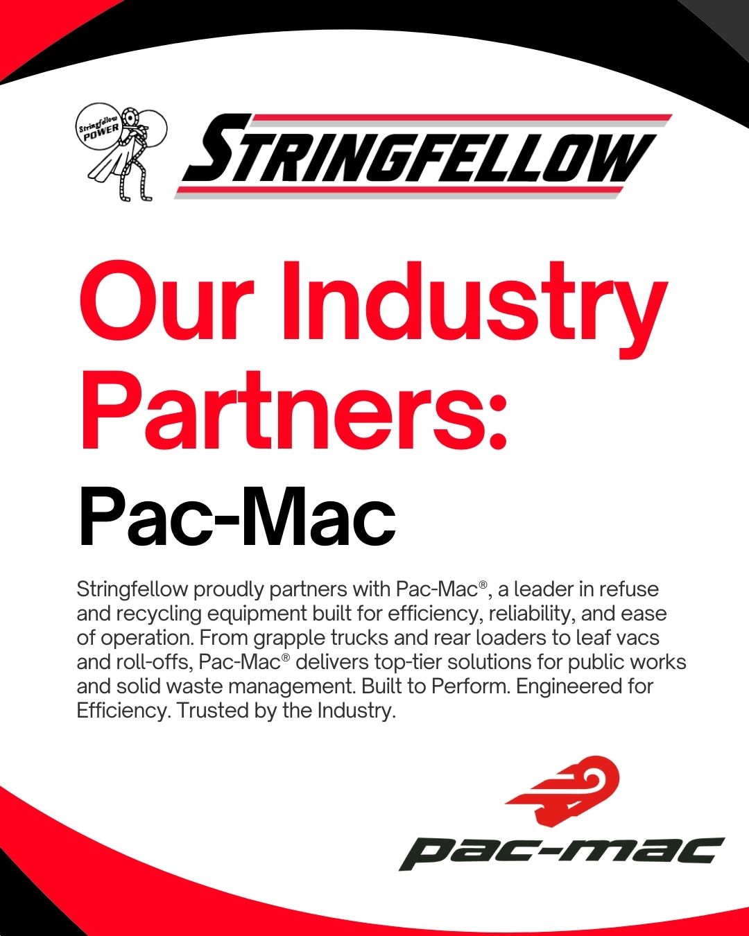 Stringfellow - We are so proud to partner with Pac-Mac Refuse ...