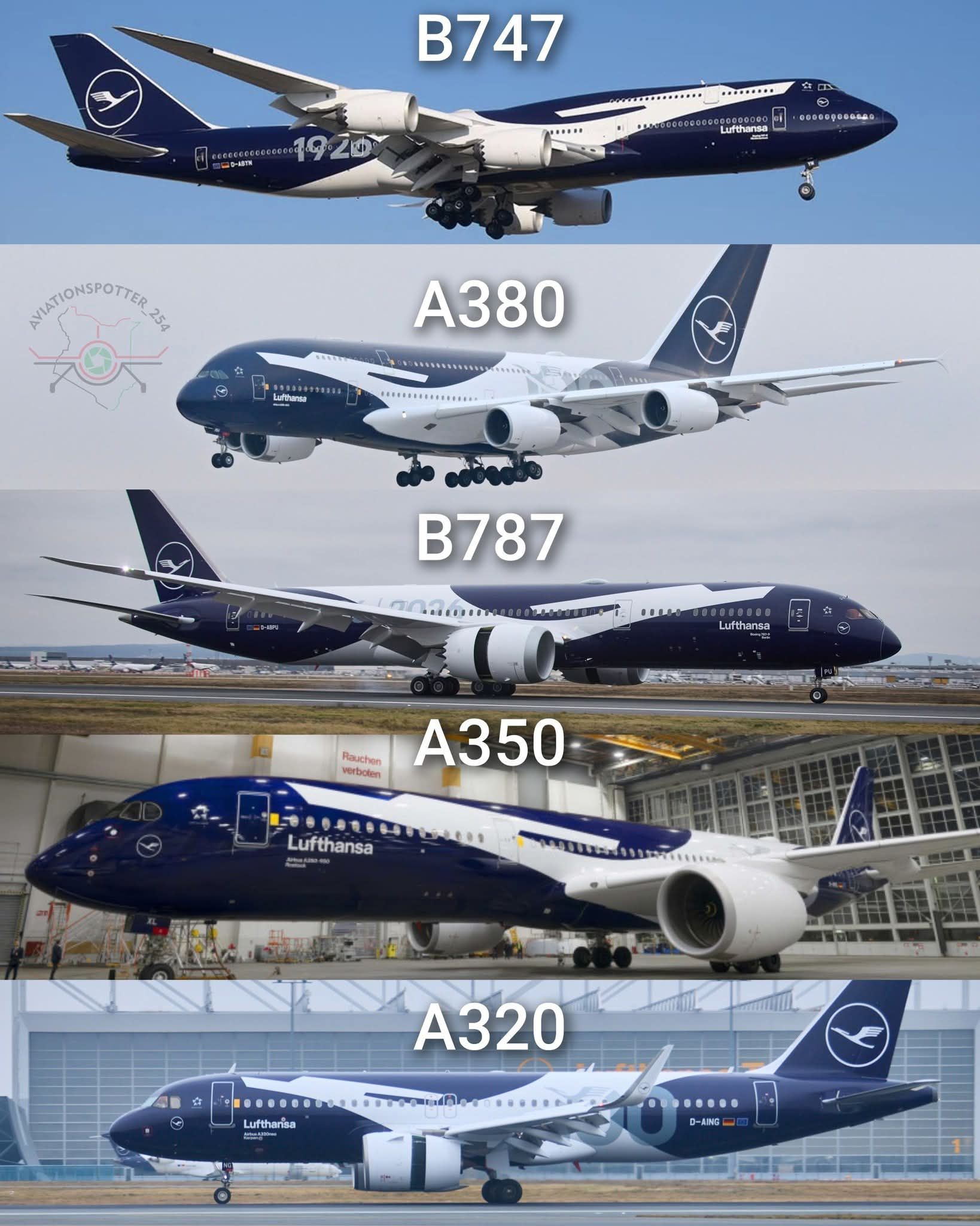 The arrival of Lufthansa's B747-800 D-ABYN in 100 years aniversary