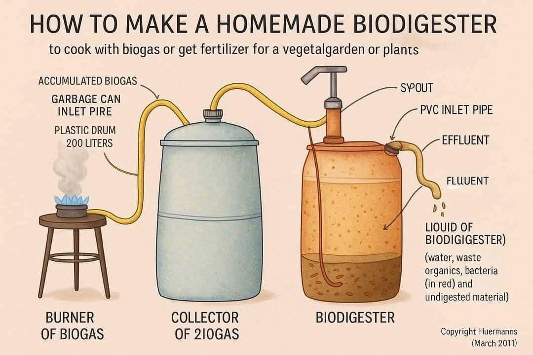 Technology - This is how to make a homemade biodigester — a simple ...