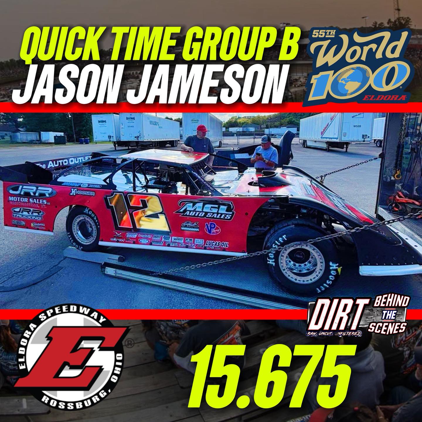 Dirt - QUICK TIME ALERT ⏱️🔥 Group B belongs to Jason Jameson on night ...