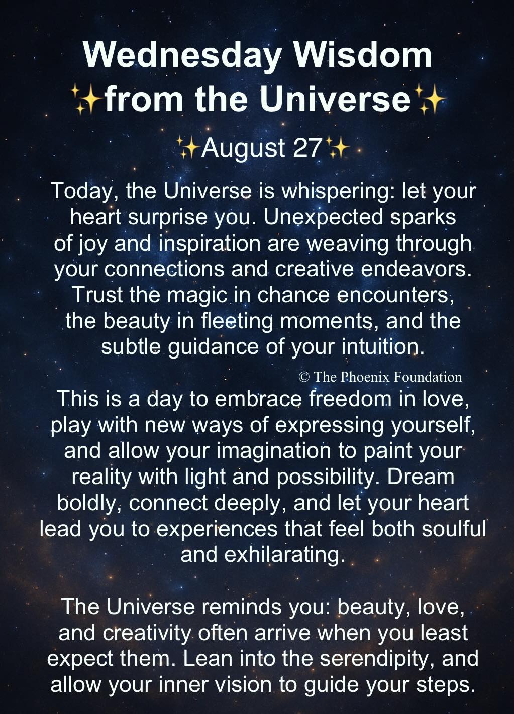 Wednesday Wisdom from the... - The Phoenix Foundation | Facebook