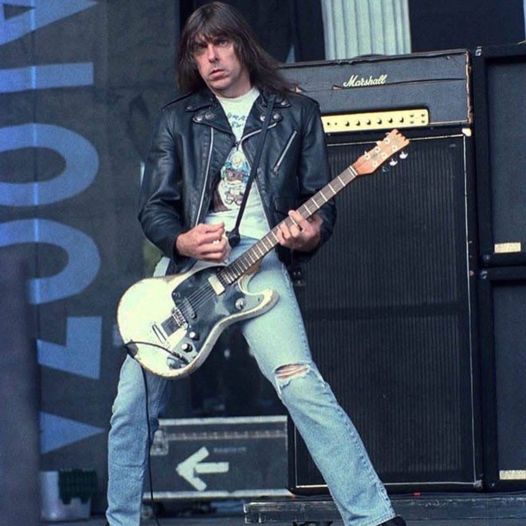 Johnny Ramone, 1995. Here's Johnny at Aris Rock Video in Tokyo