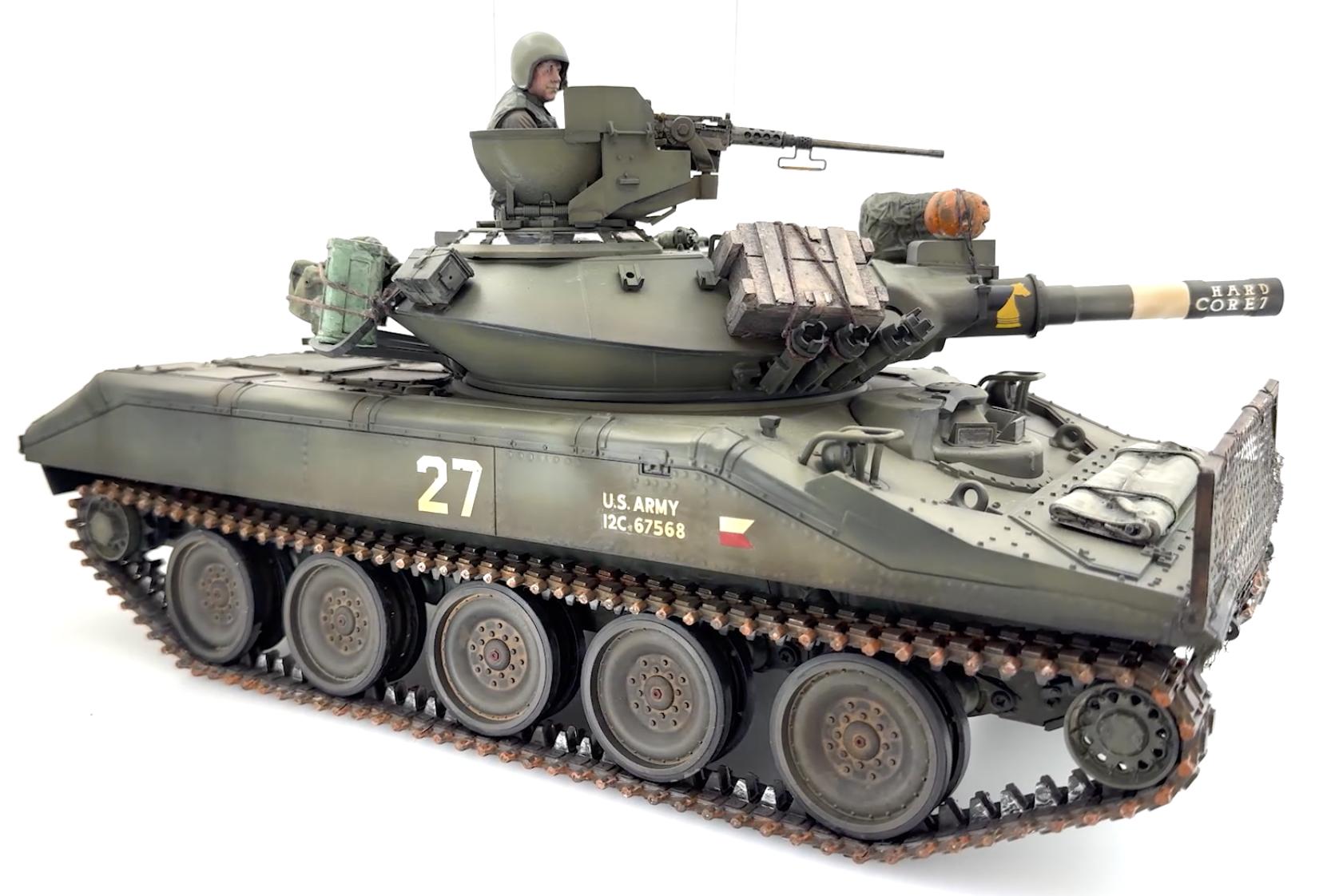 Just completed my 1st 1/16 Scale Tamiya Sheridan Tank (Display Model)