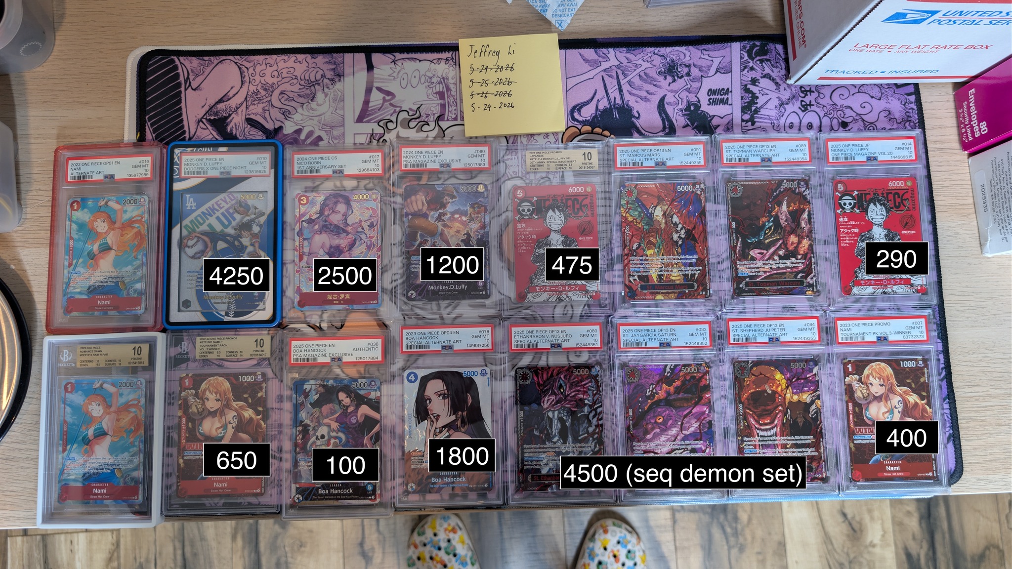 PSA 10 Nami card from 2025 One Piece Promos 25-26-TOP 64 set for sale