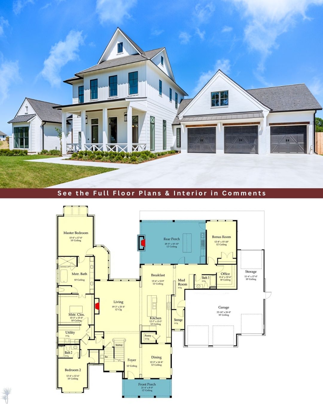 Dream - Discover a Luxury Southern Home Plan with Rustic Interior ...