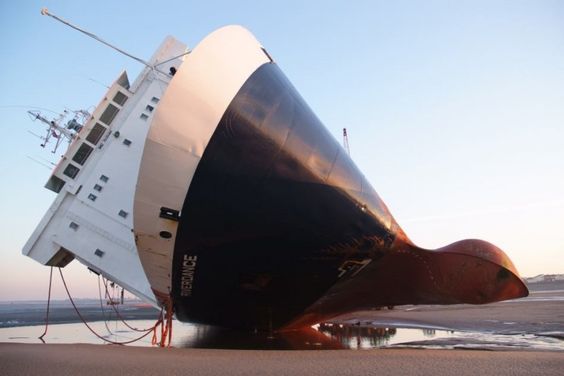 Deck - When the sea refused to let go. 🌊 MV Riverdance, a massive Ro-Ro ...