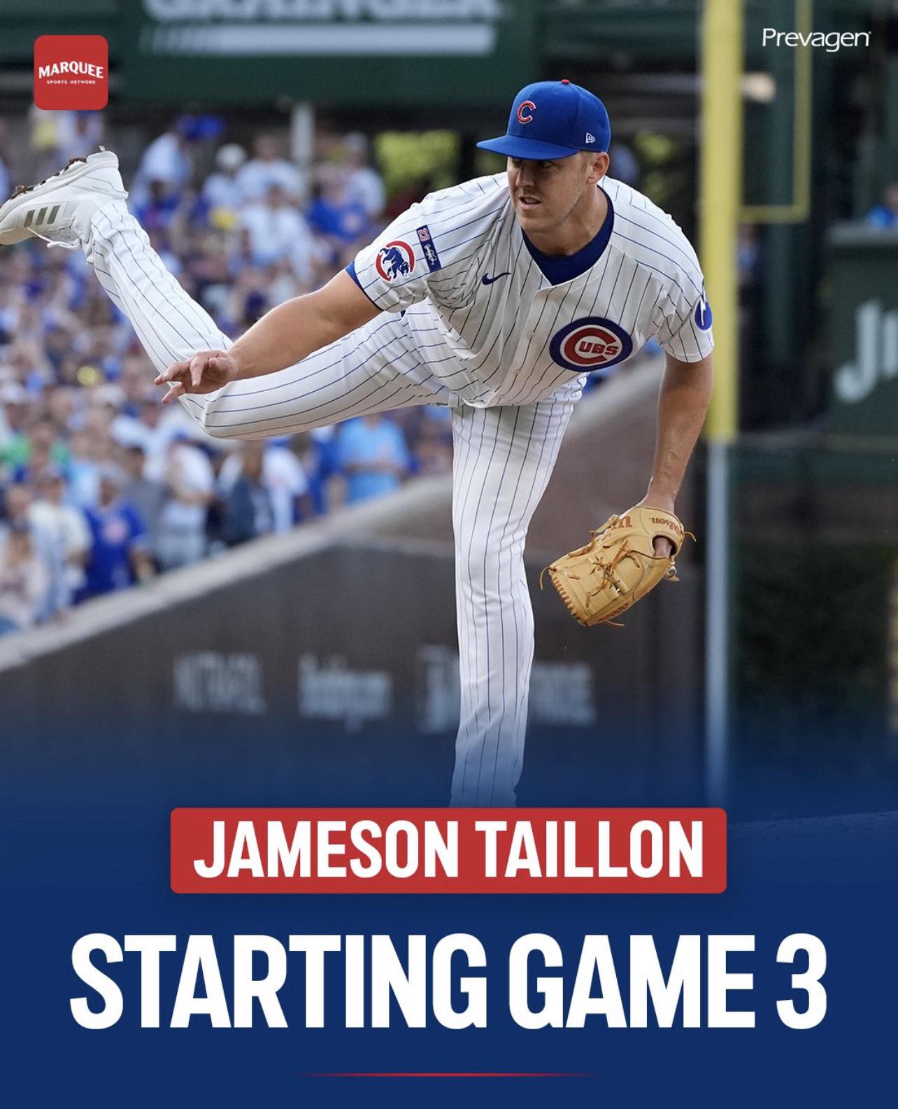Chicago Cubs Fans Forever! | Jameson Taillon will start in Game 3 on ...
