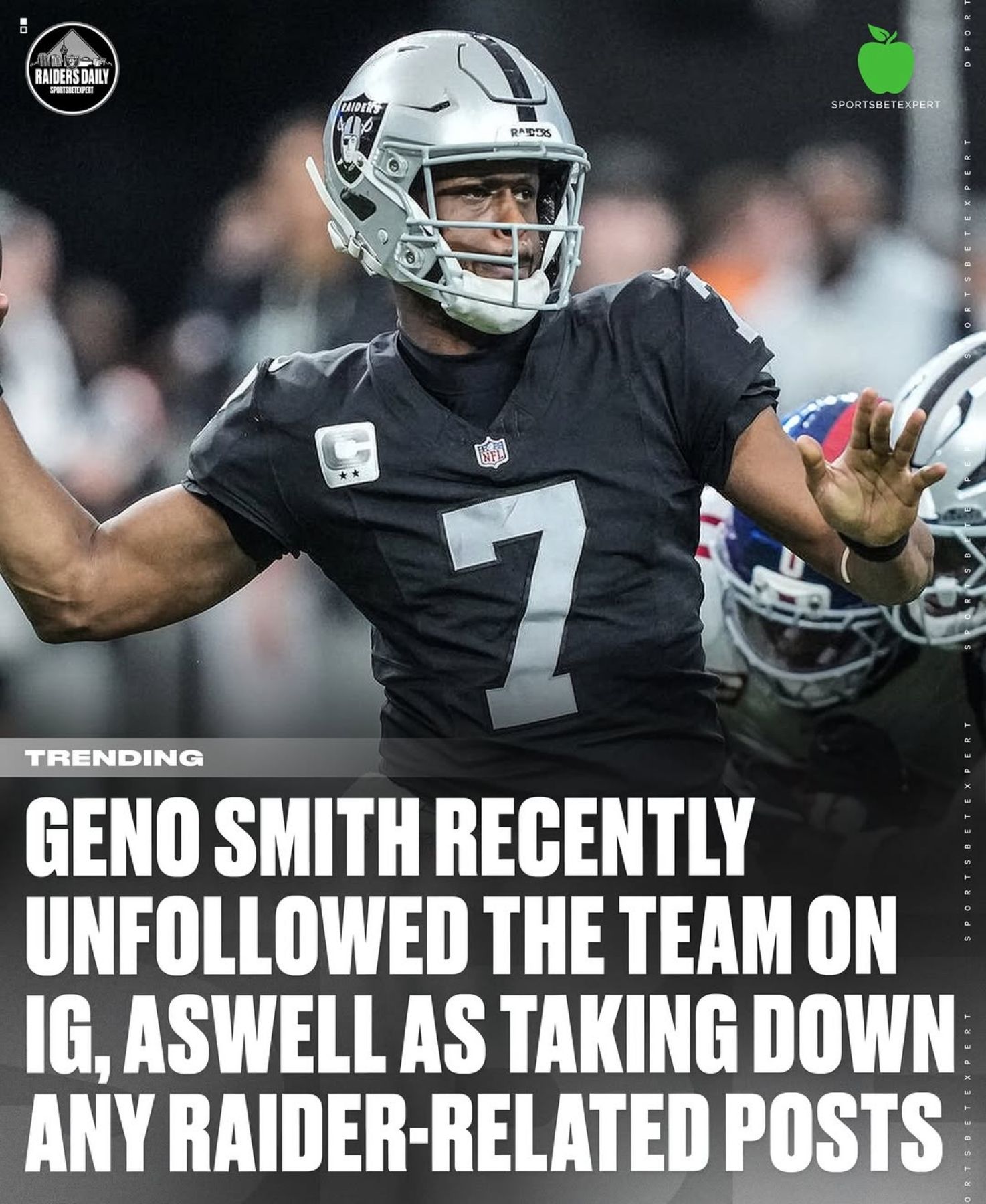 Raider Nation… the Geno Smith era is... - Return 2 Greatness | Facebook