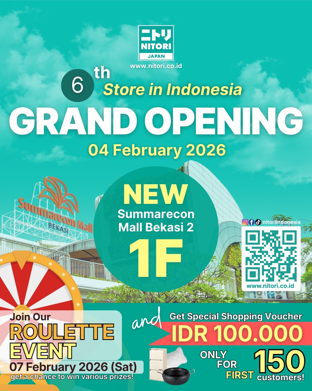 Nitori - 🎉 GRAND OPENING ALERT! 🎉 NITORI membuka store ke-6 di ...