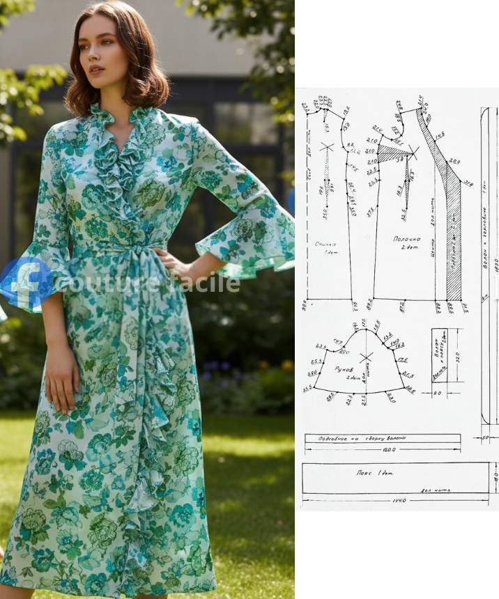 Robe Noire Fleurie George Taille 12, Manches évasées, Ruban Au Col, été, Neuf Avec étiquette