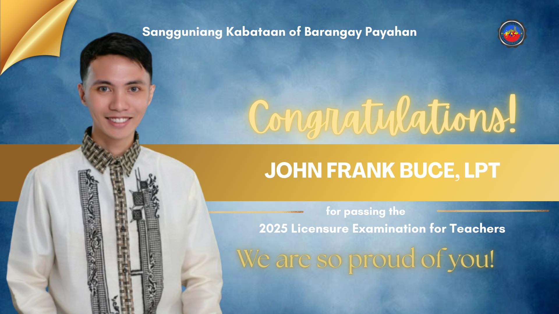 Congratulations to... - Sangguniang Kabataan of Brgy. Payahan | Facebook