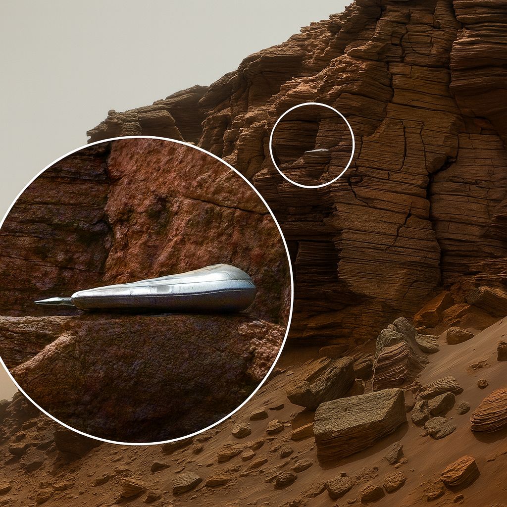 Space - Mars rovers occasionally capture unusual metallic-looking ...