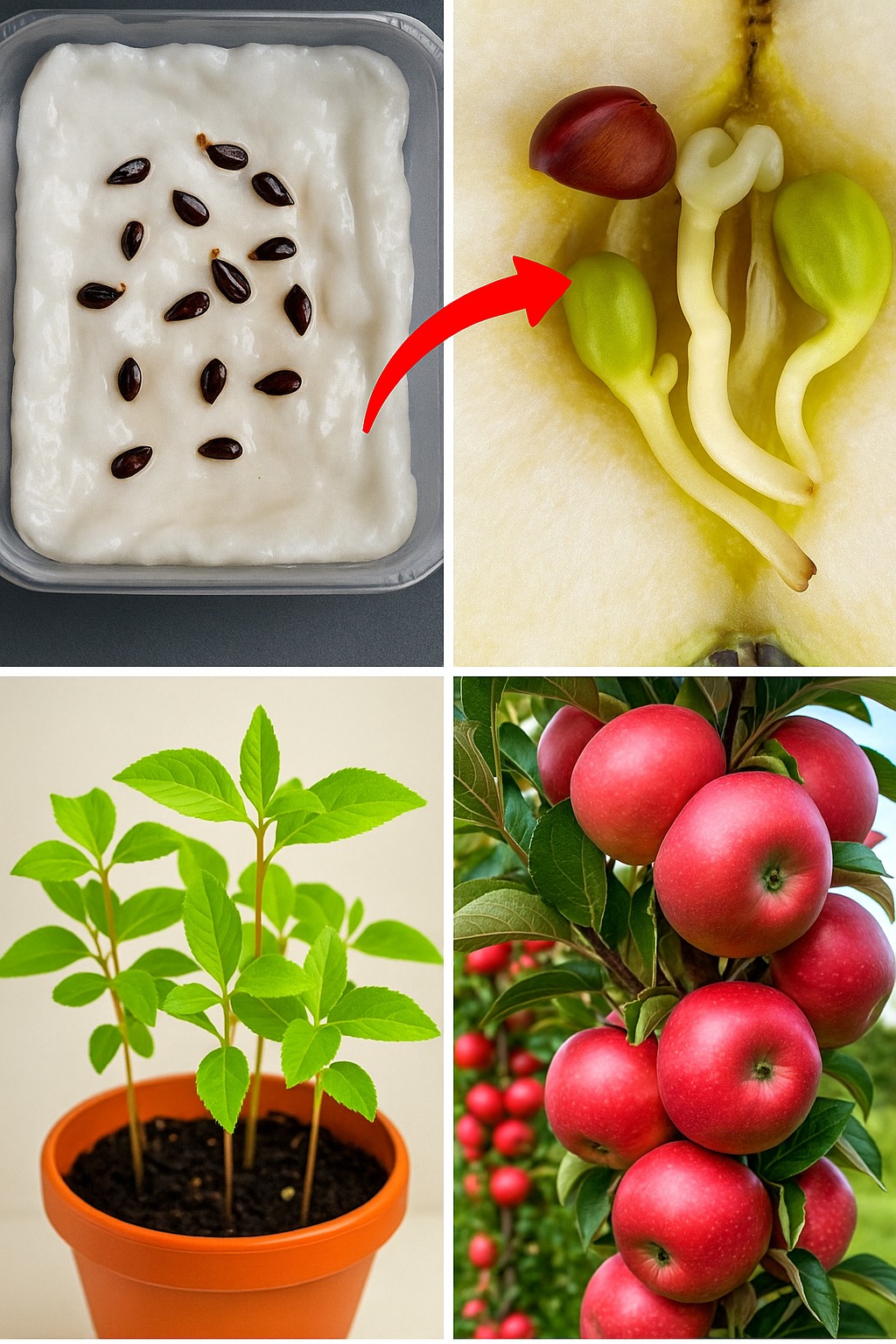 Gardening - 🌱🍎 How to Grow an Apple Tree from Seed – A Simple Journey ...