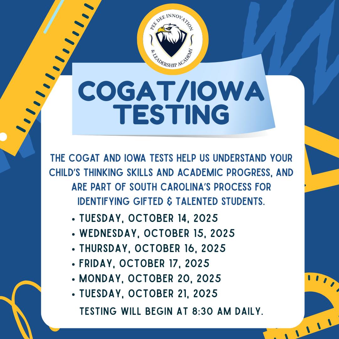 Pee - 📘 Attention 2nd Grade Parents! 🦅 CogAT & Iowa Testing is coming ...