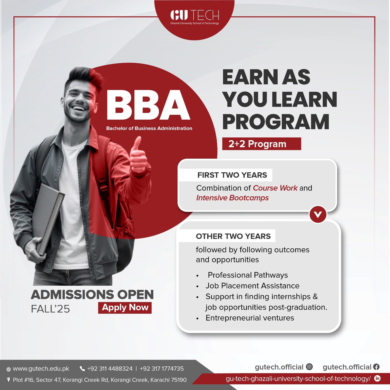 GU - BBA Fall 2025 Admissions Open! GU TECH introduces a 2+2 Program ...