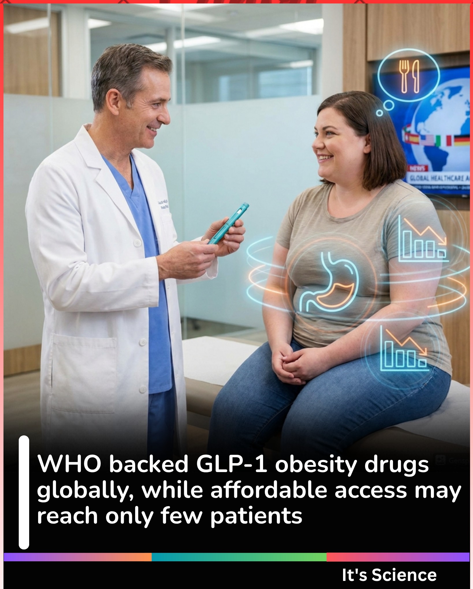 The World Health Organization has now issued its first guideline supporting GLP-1 medicines for obesity. That signals obesity is being treated more seriously as a chronic disease, not just a lifestyle talking