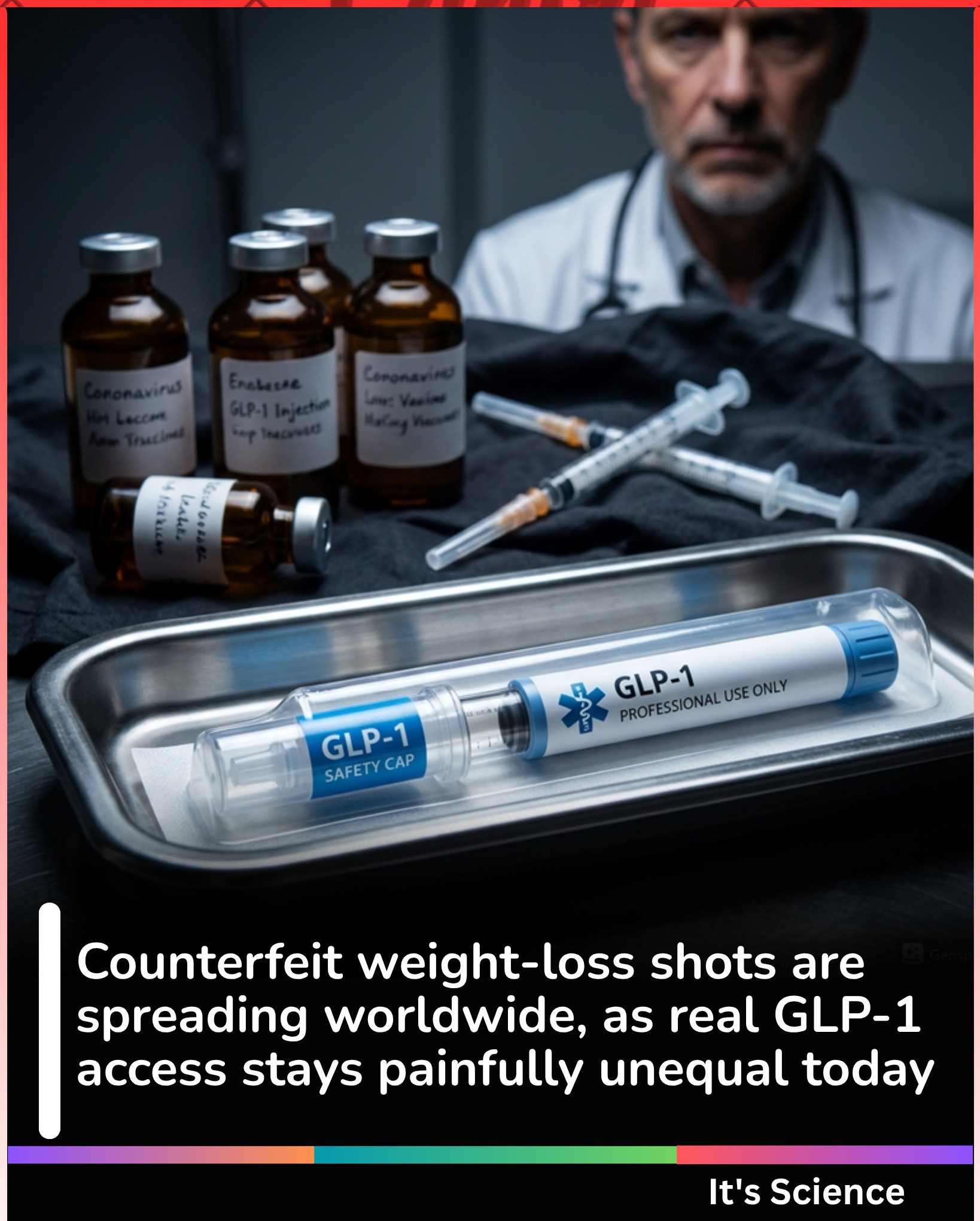 The GLP-1 boom is now so intense that fake and substandard products are spreading globally. That is what happens when demand explodes faster than real, safe supply. These medicines are supposed to