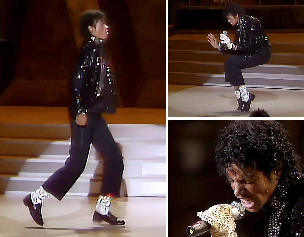 Michael Jackson at the Motown 25th special, broadcast May 16th