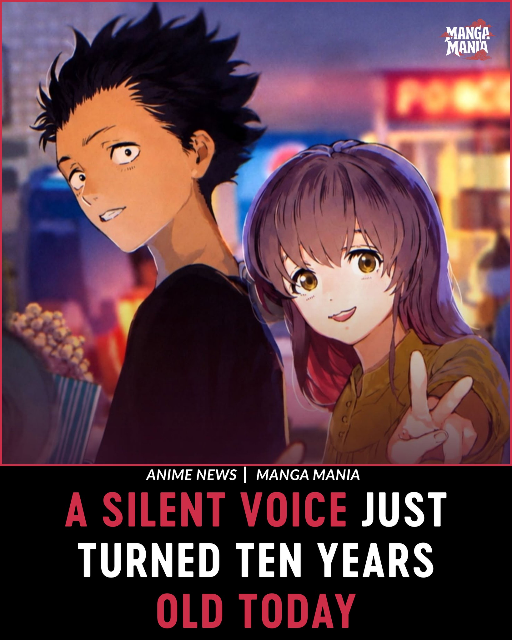 アニメ silent to night A Silent Voice celebrates 10th anniversary with new illustration
