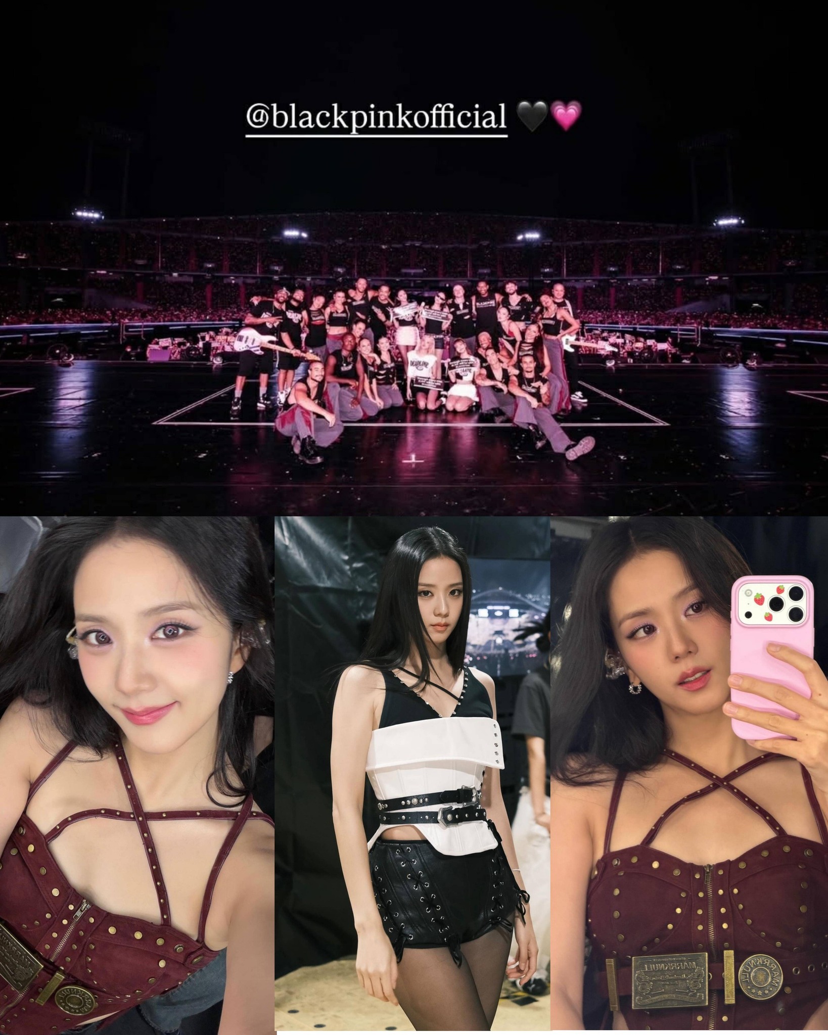 Jisoo shared a new photo on Instagram during BLACKPINK