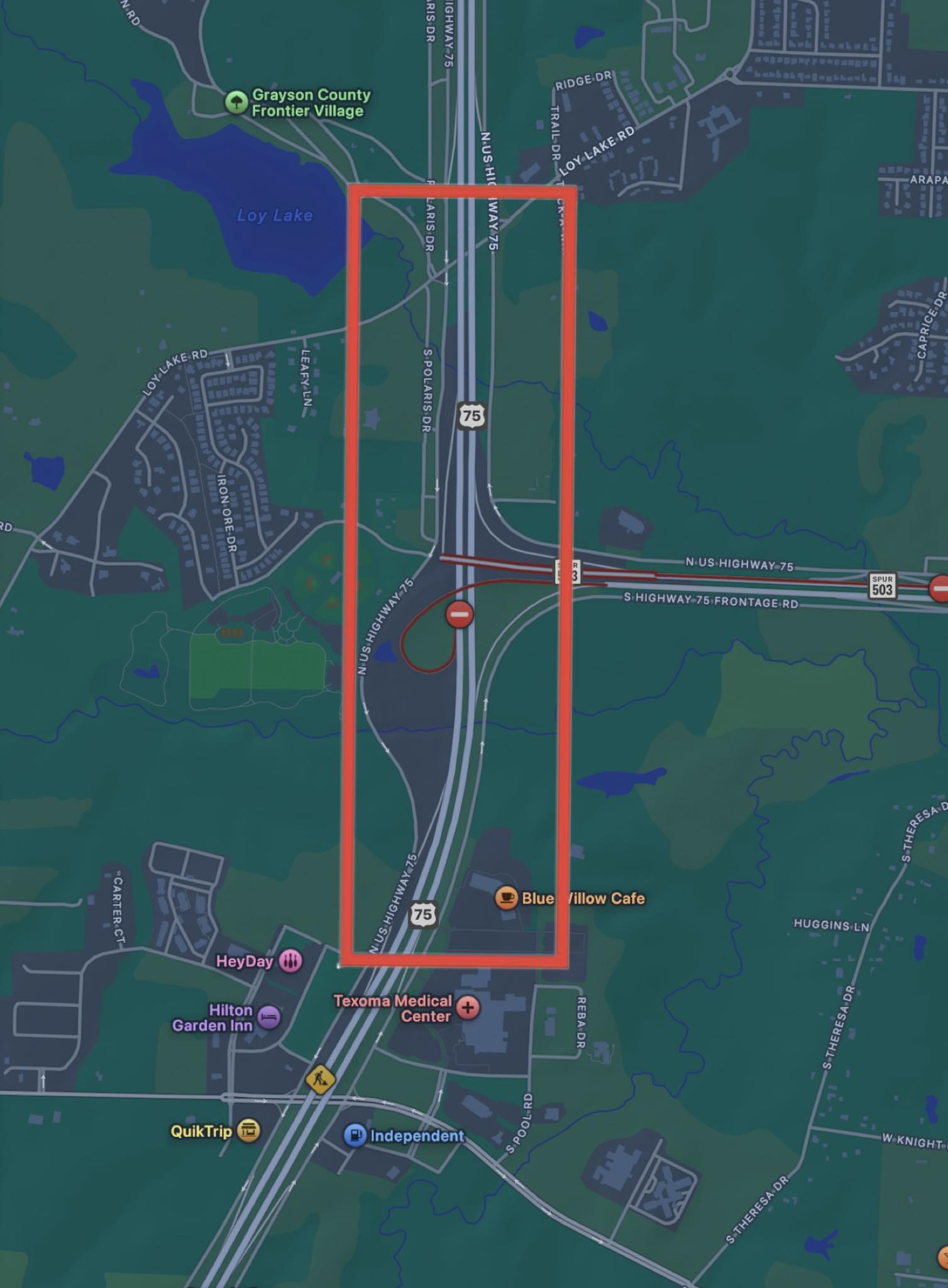 Grayson - This little area right here is turning into Highway 75’s ...
