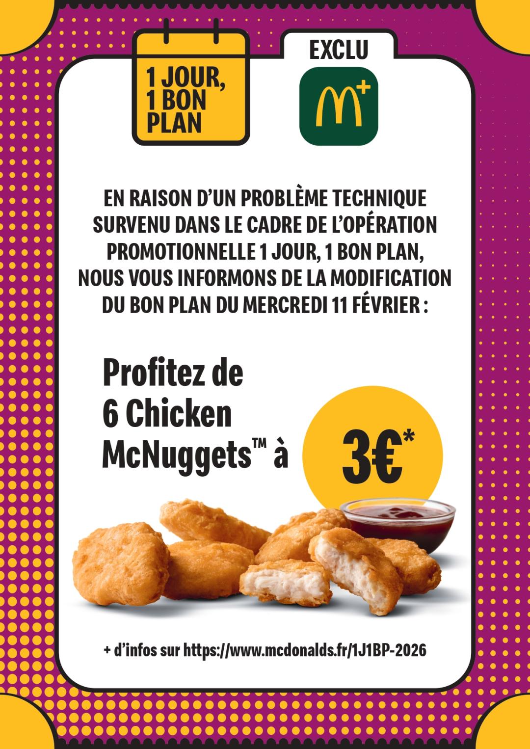 1 jour, 1 bon plan chez McDonald’s... - McDonald's Plougastel | Facebook