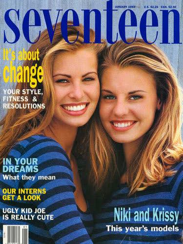 Seventeen Magazine (Jan 1993) Niki/Krissy Taylor