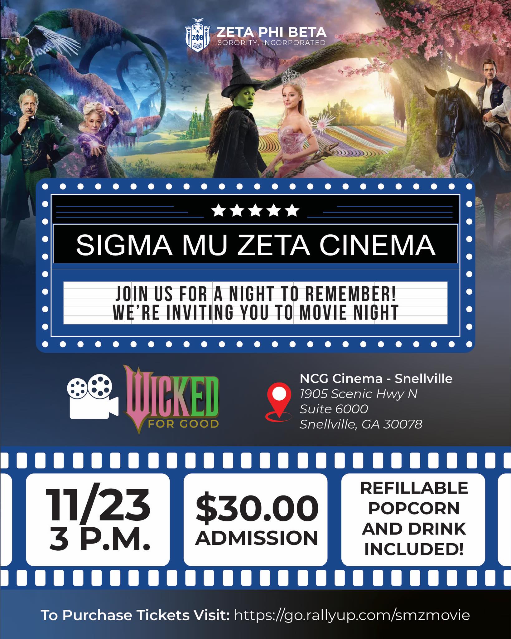 Zeta - It’s not too late to purchase tickets! 🎬 Movie Night with Sigma ...