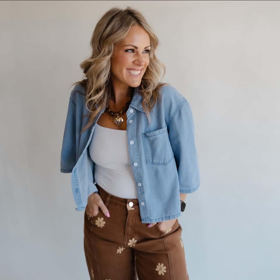 This western-inspired dress is SUCH a good LOOK FOR LESS! The button ...